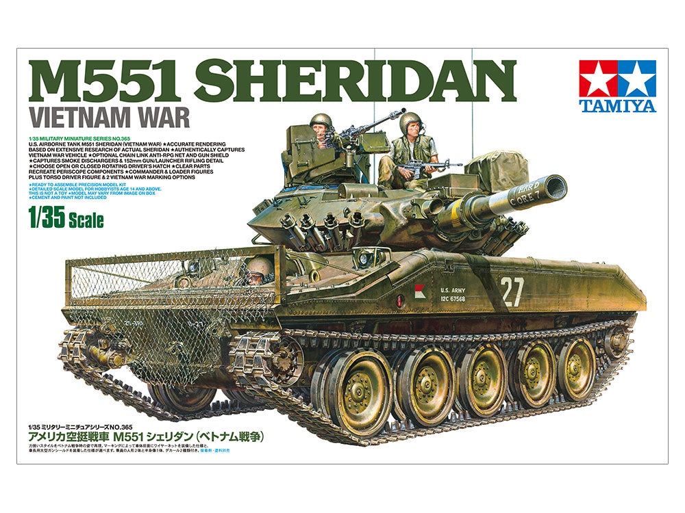 Tamiya 1/35 U.S. Airborne Tank M551 Sheridan (Vietnam War) (35365)