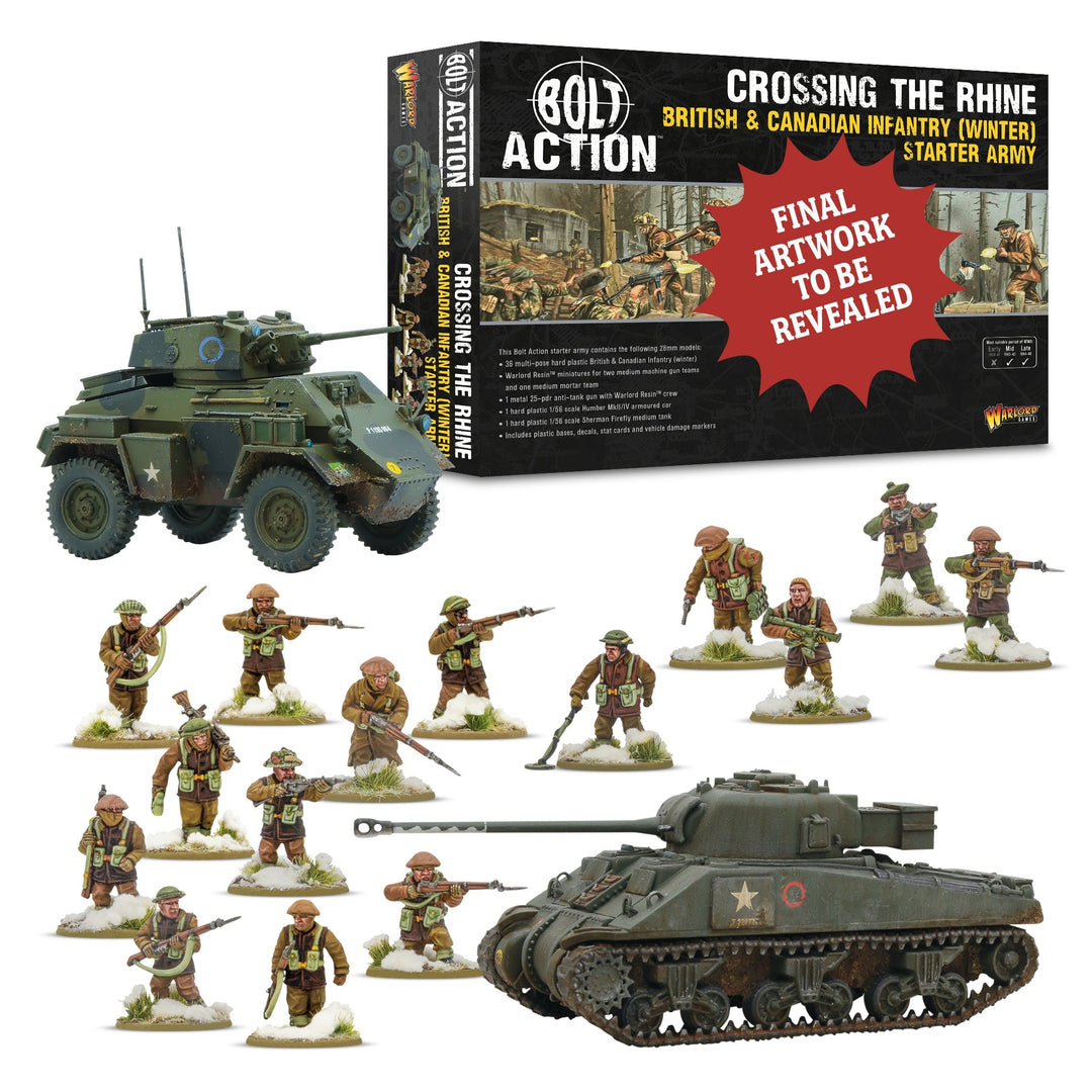 Bolt Action: 'Crossing the Rhine' - British & Canadian infantry (Winter) Starter Army
