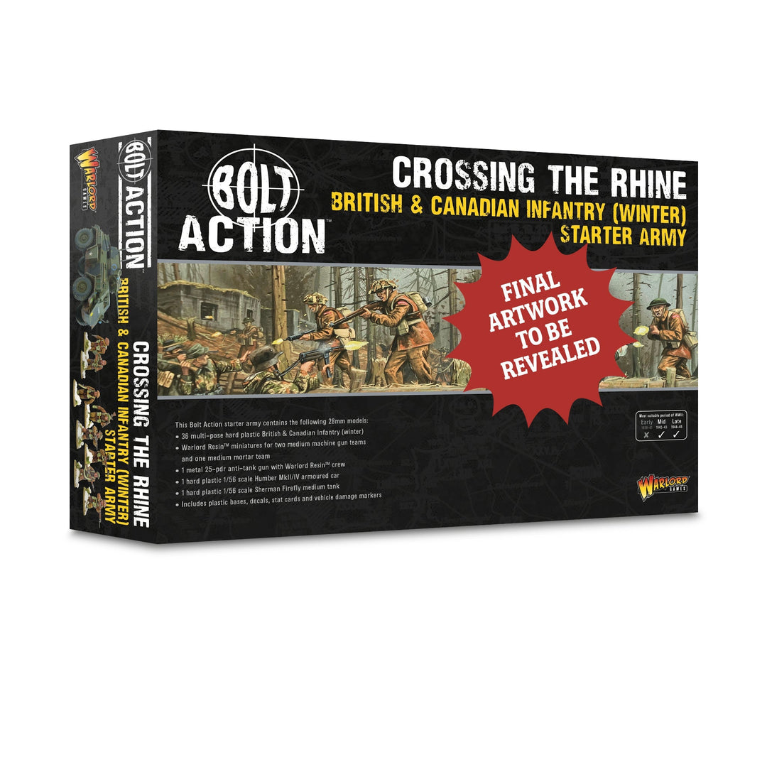 Bolt Action: 'Crossing the Rhine' - British & Canadian infantry (Winter) Starter Army