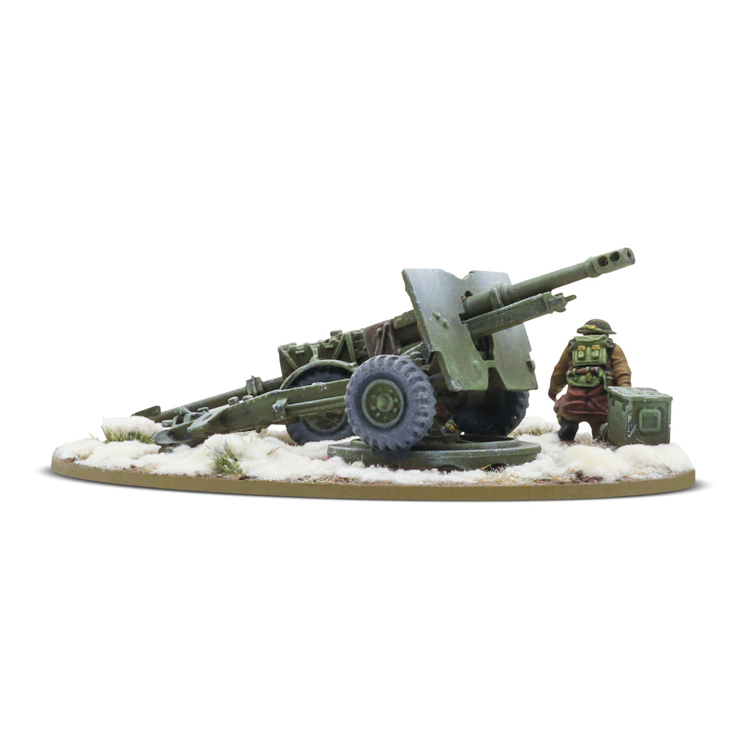 Bolt Action: 25-Pdr Light Howitzer with British Infantry (Winter) Crew