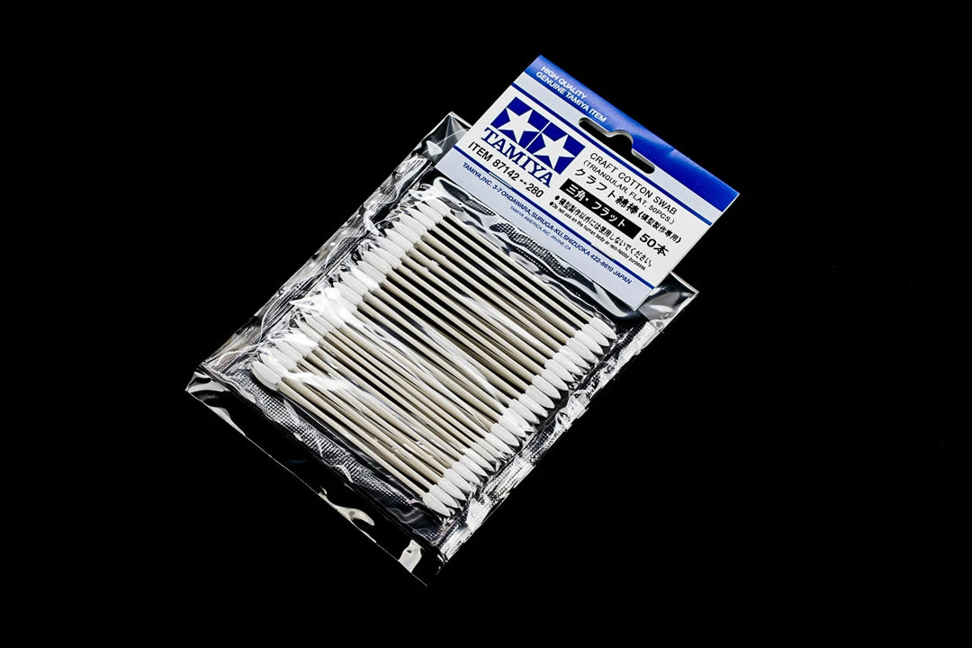 Tamiya Craft Cotton Swab, Triangular, Flat