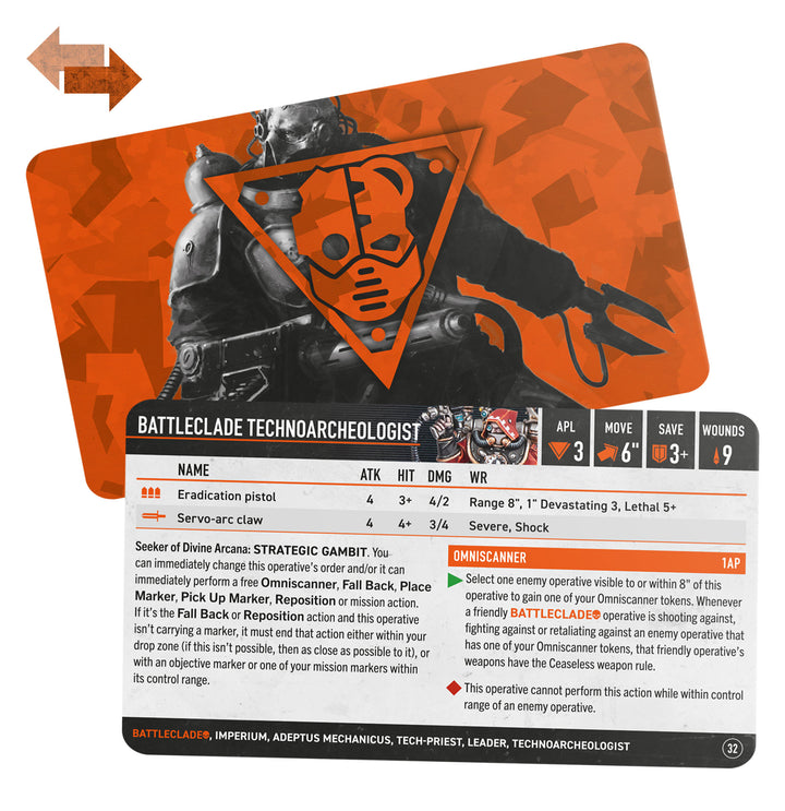 Warhammer 40,000: Kill Team - Battleclade Datacards