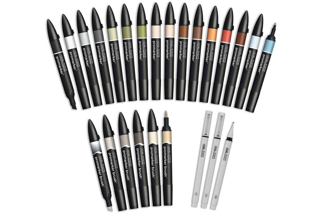Winsor & Newton Promarker Set: Interiors