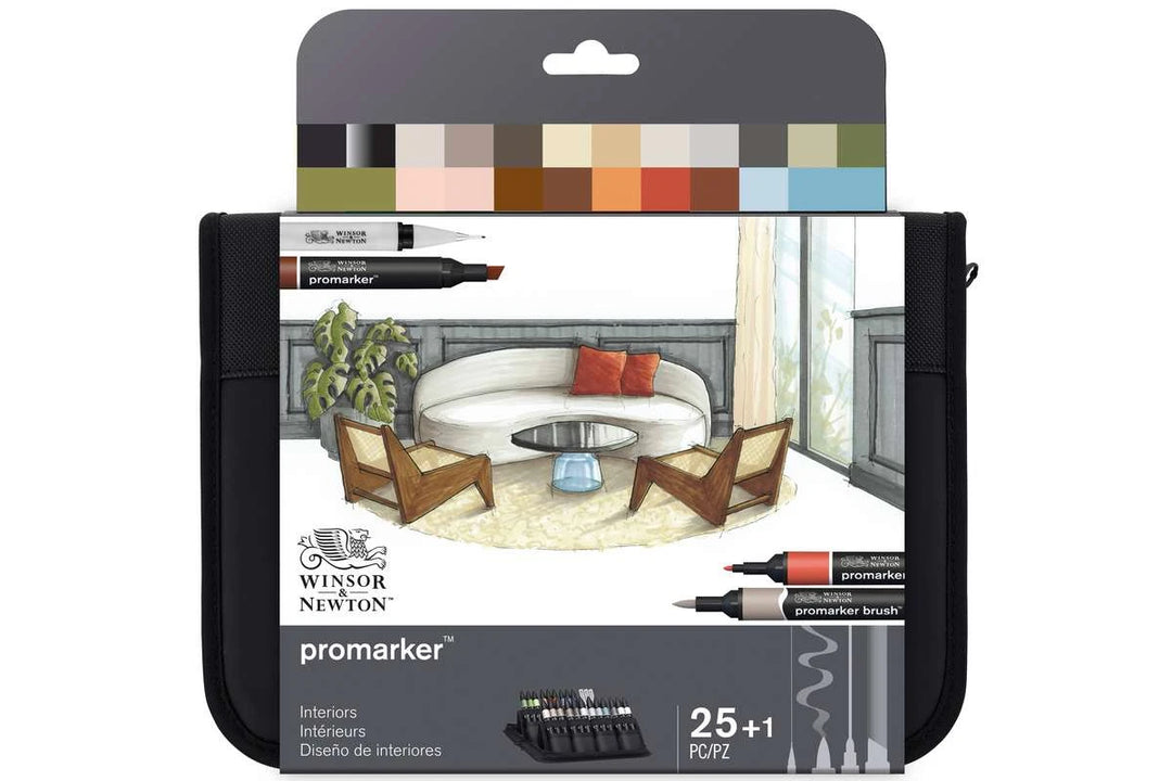 Winsor & Newton Promarker Set: Interiors