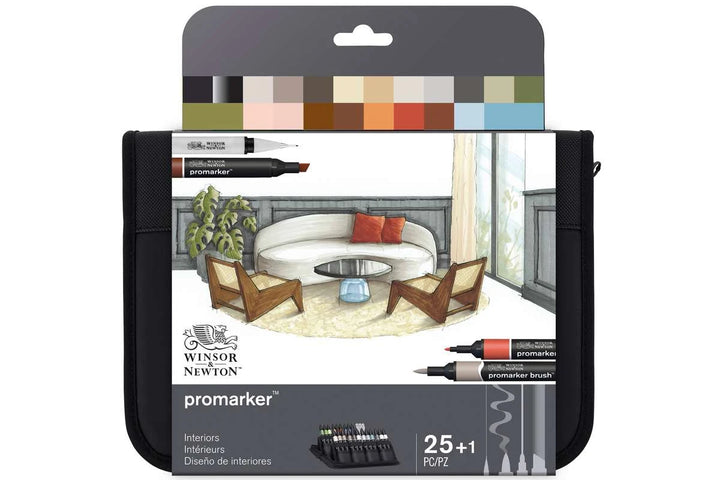Winsor & Newton Promarker Set: Interiors