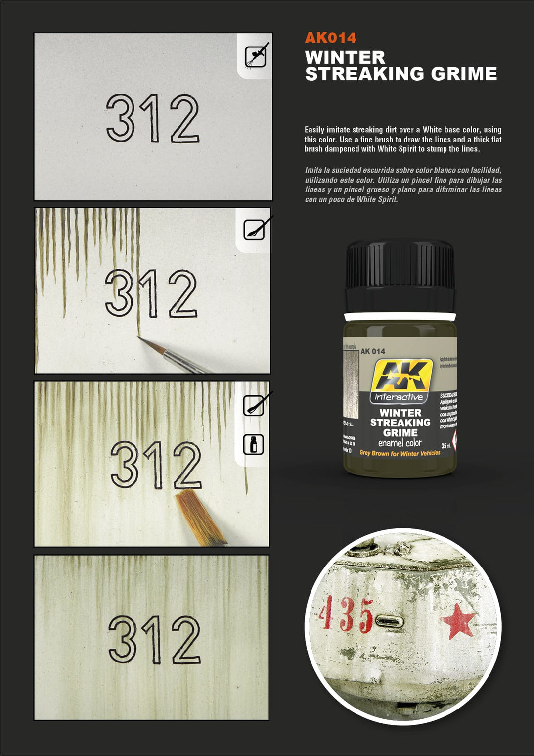 Enamel: Winter Streaking Grime (AK Interactive) (AK014) (3)