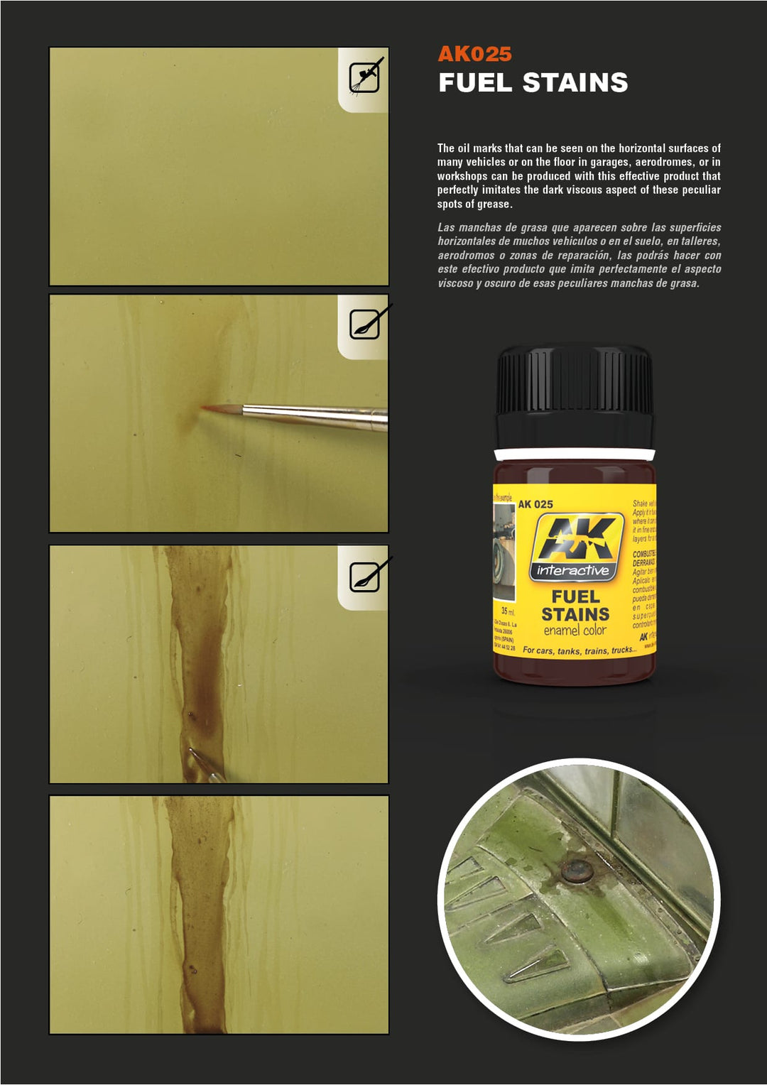 Enamel: Fuel Stains (AK Interactive) (AK025) (37)