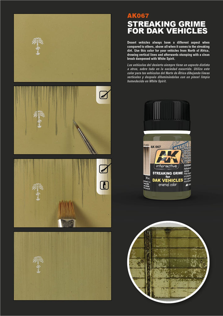 Streaking Grime for DAK Vehicles (AK Interactive) (AK067) (7)