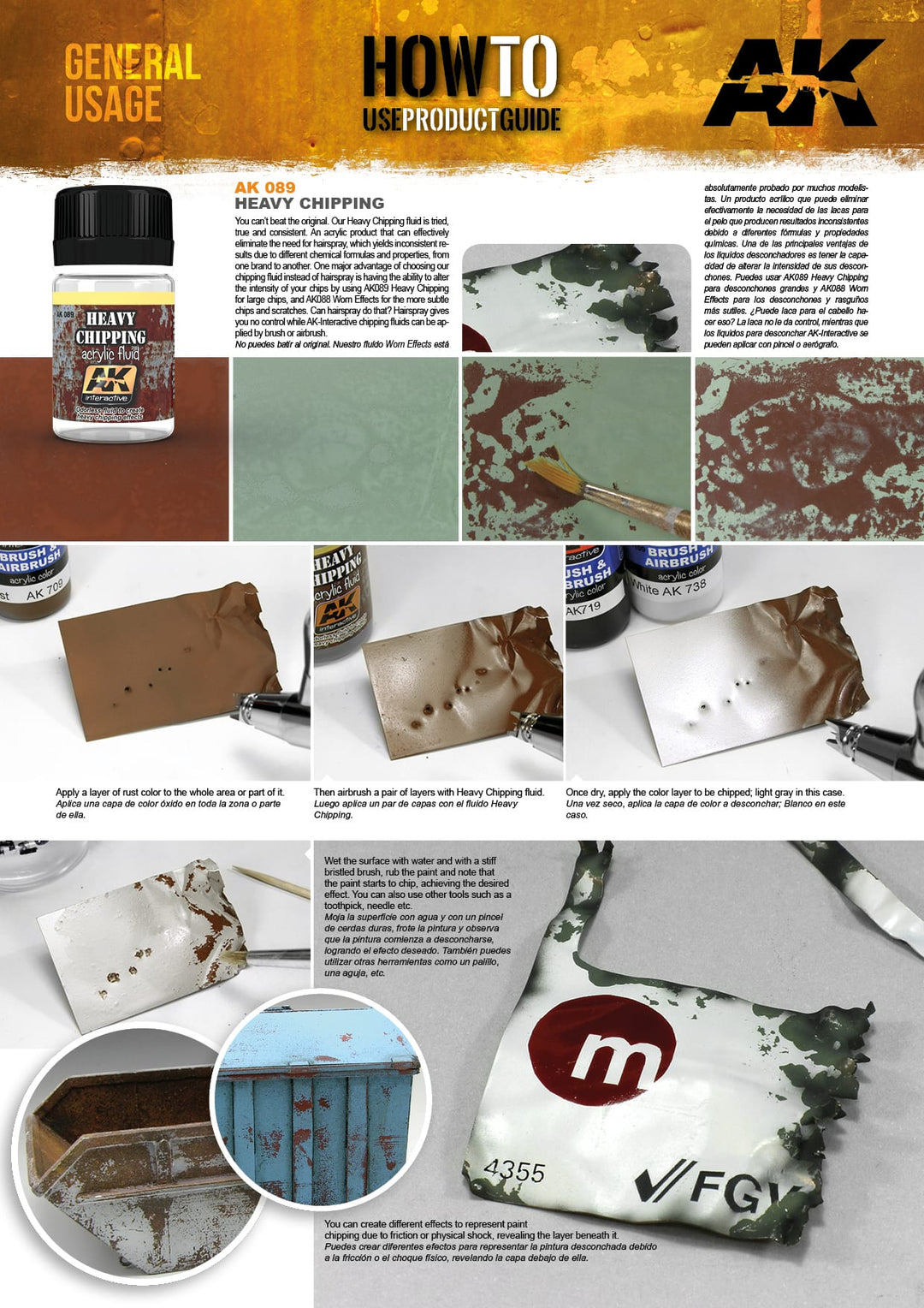 Heavy Chipping Acrylic Fluid (AK Interactive) (AK089) (98)