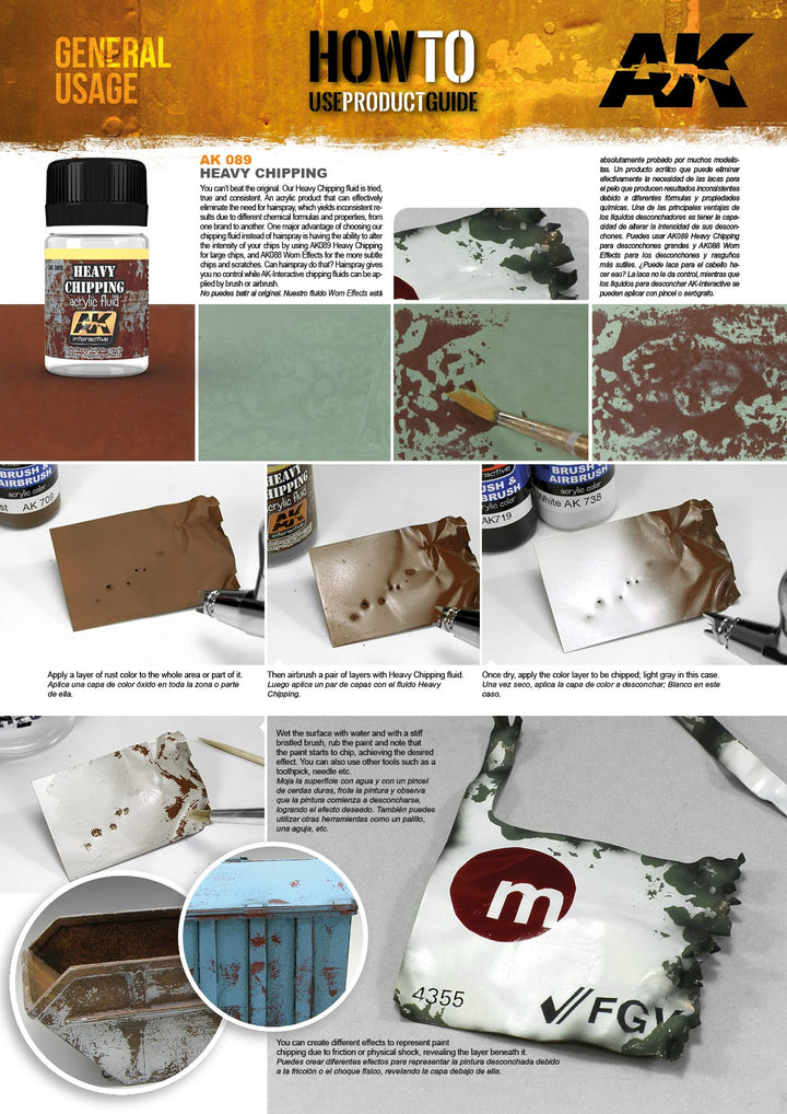 Heavy Chipping Acrylic Fluid (AK Interactive) (AK089) (98)