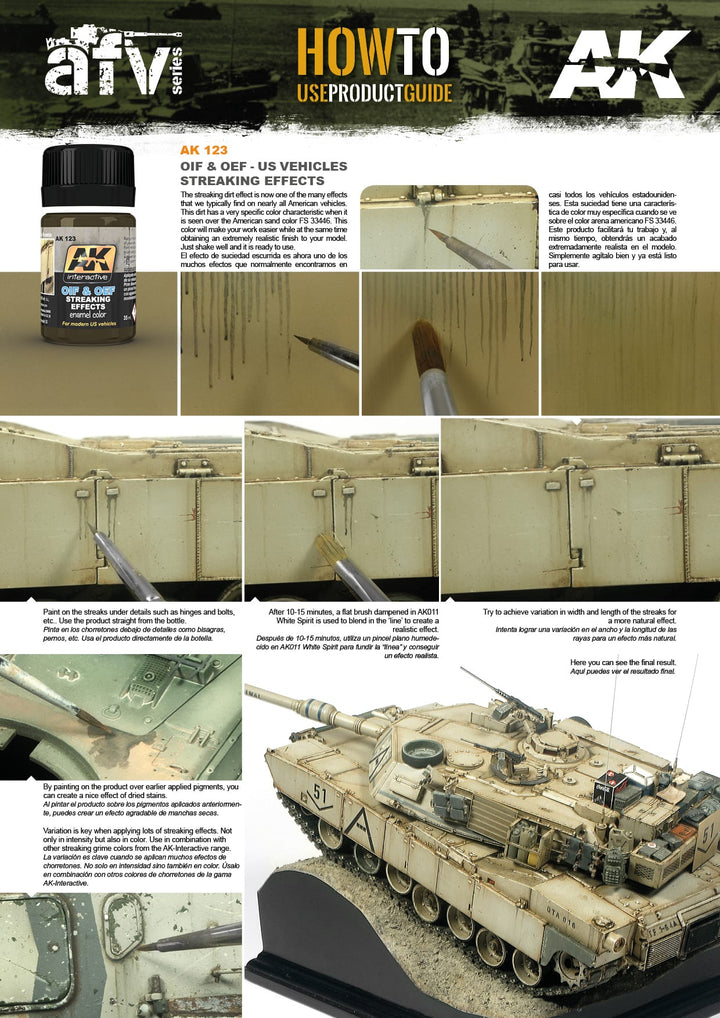 Streaking Effects for US Modern Vehicles - OIF & OEF (AK Interactive) (AK123) (11)
