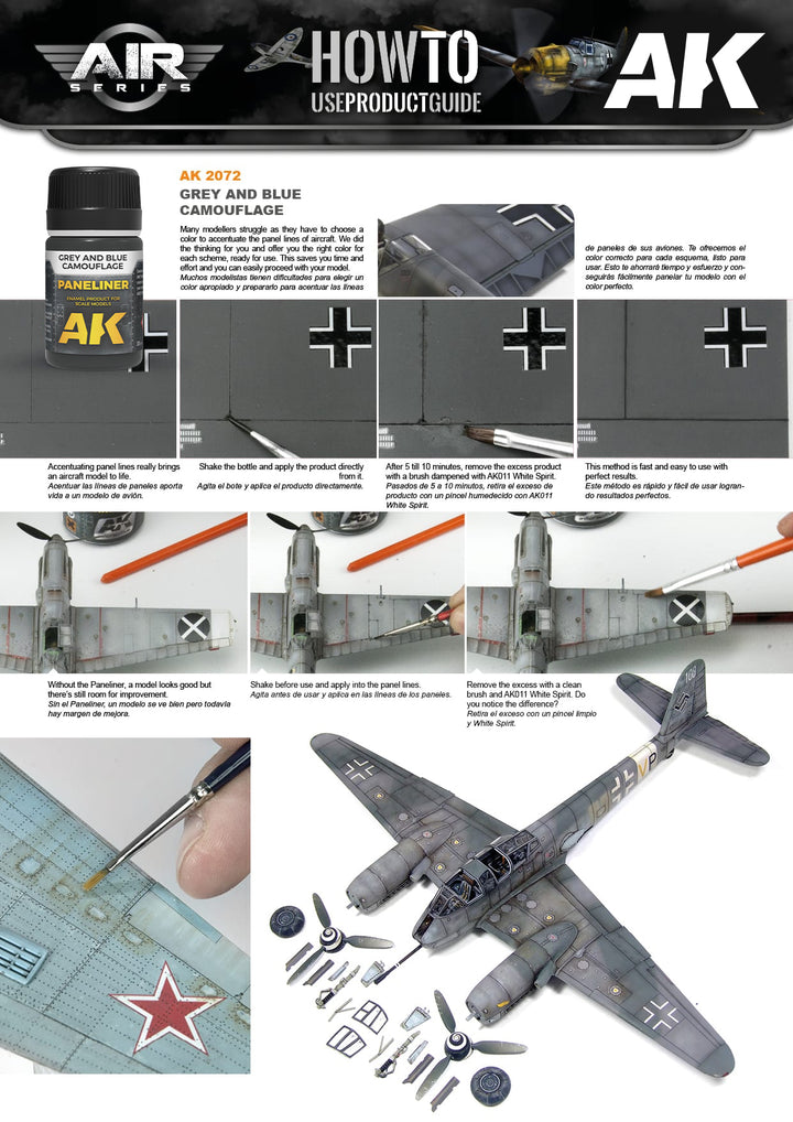 Paneliner: Grey and Blue Camouflage (AK Interactive) (AK2072) (68)