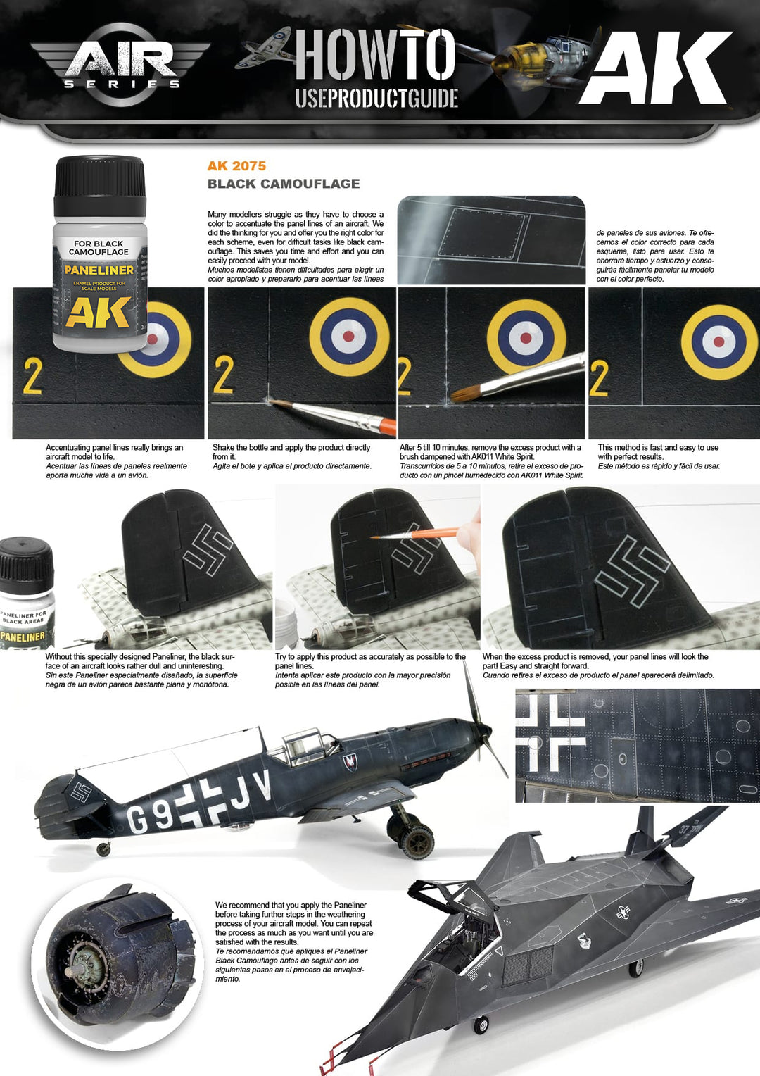 Paneliner: Black Camouflage (AK Interactive) (AK2075) (71)