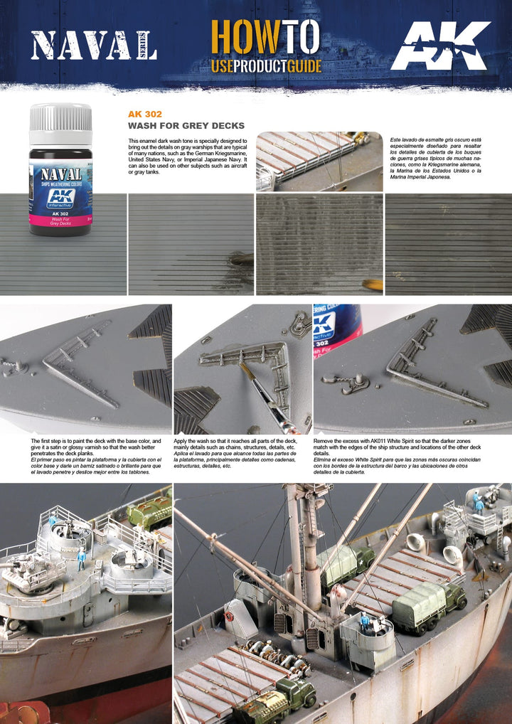 Enamel: Naval Wash for Grey Decks (AK Interactive) (AK302) (27)