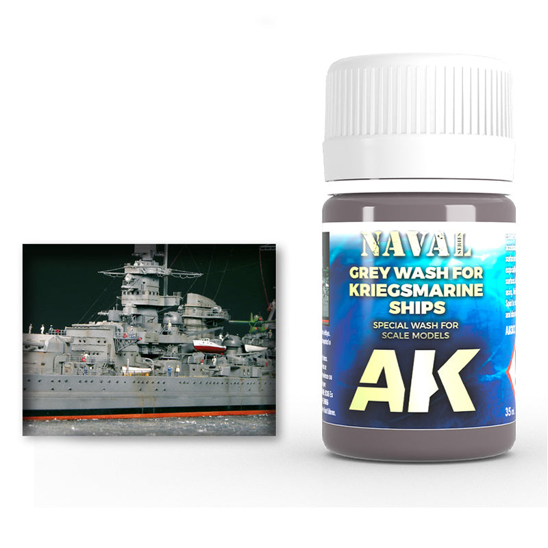 Enamel: Naval Grey Wash for Kriegsmarine Ships (AK Interactive) (AK303) (28)