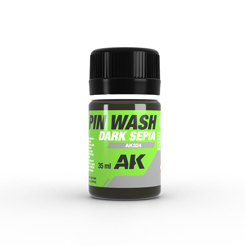 Enamel: Pin Wash - Dark Sepia (AK Interactive) (AK324) (34)