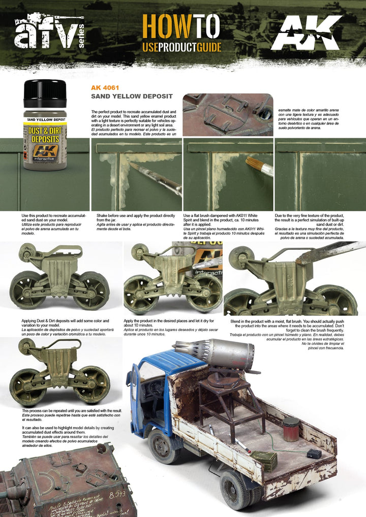 Enamel: Dust & Dirt Deposits - Sand Yellow (AK Interactive) (AK4061) (61)