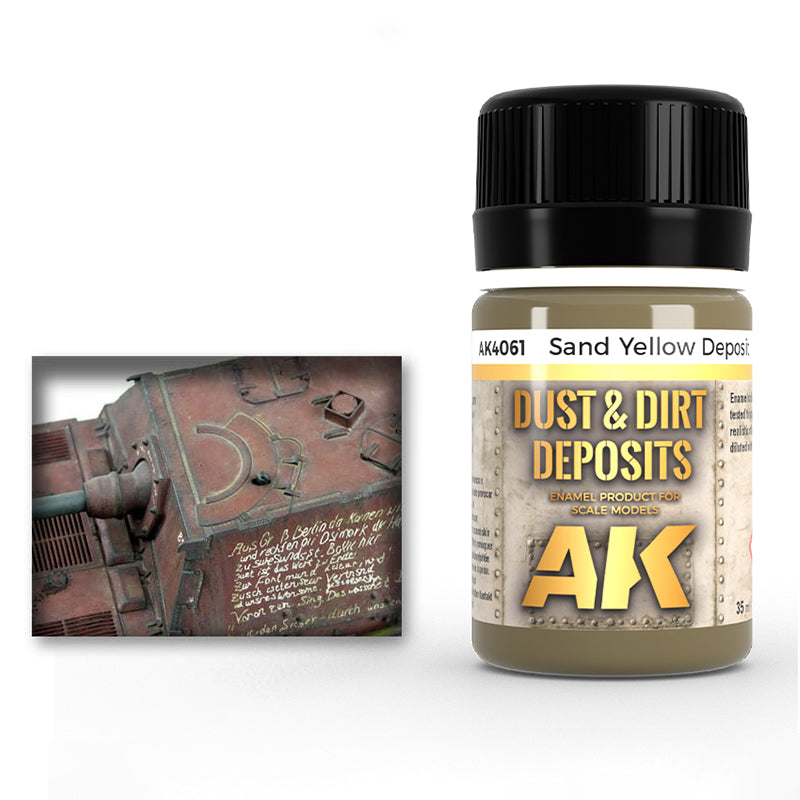 Enamel: Dust & Dirt Deposits - Sand Yellow (AK Interactive) (AK4061) (61)