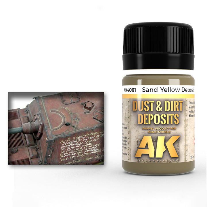 Enamel: Dust & Dirt Deposits - Sand Yellow (AK Interactive) (AK4061) (61)