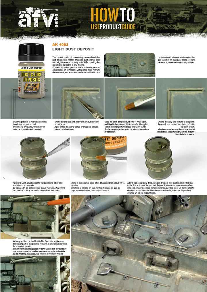 Enamel: Dust & Dirt Deposits - Light Dust (AK Interactive) (AK4062) (62)