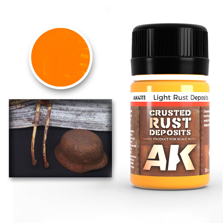 Enamel: Crusted Rust Deposits - Light Rust (AK Interactive) (AK4111) (64)