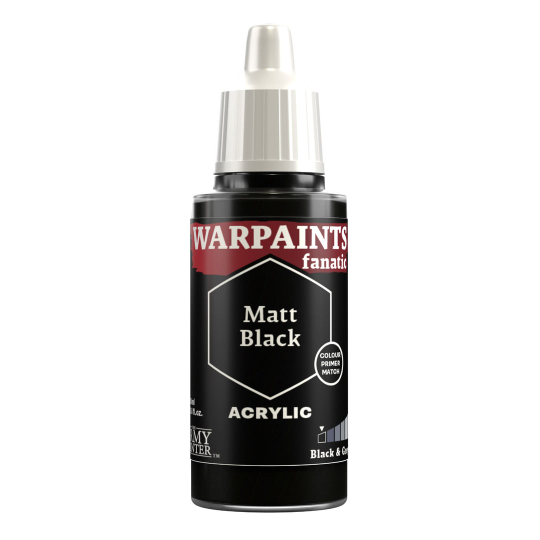 Warpaints Fanatic: Matt Black (The Army Painter) (WP3001P) (1)