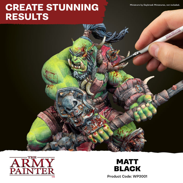 Warpaints Fanatic: Matt Black (The Army Painter) (WP3001P) (1)