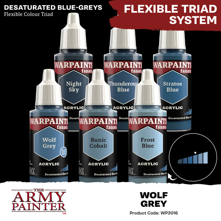 Warpaints Fanatic: Wolf Grey (The Army Painter) (WP3016P) (16)