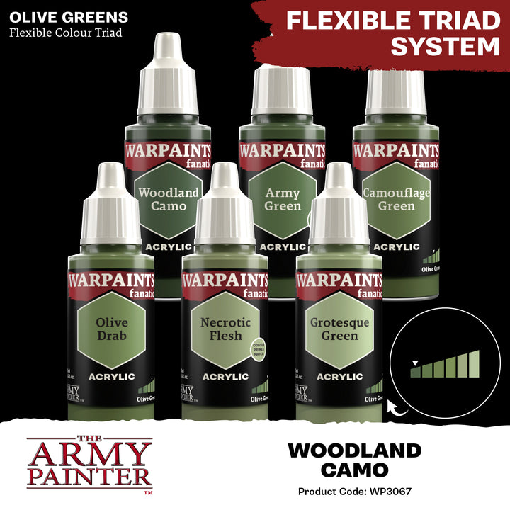 Warpaints Fanatic: Woodland Camo (The Army Painter) (WP3067P) (67)