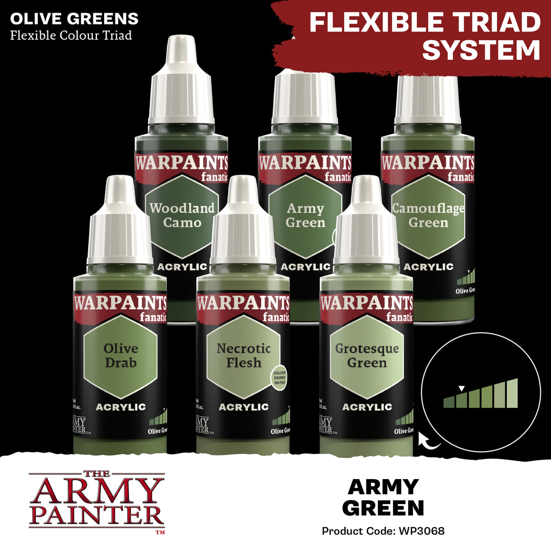 Warpaints Fanatic: Army Green (The Army Painter) (WP3068P) (68)