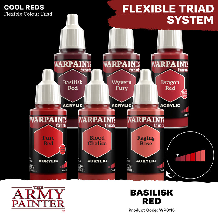 Warpaints Fanatic: Basilisk Red (The Army Painter) (WP3115P) (115)