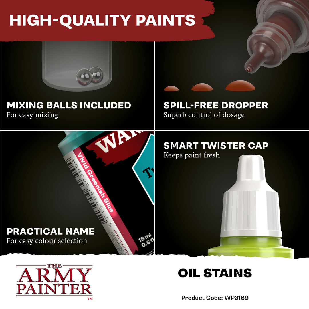 Warpaints Fanatic Effects: Oil Stains (The Army Painter) (WP3169P) (169)