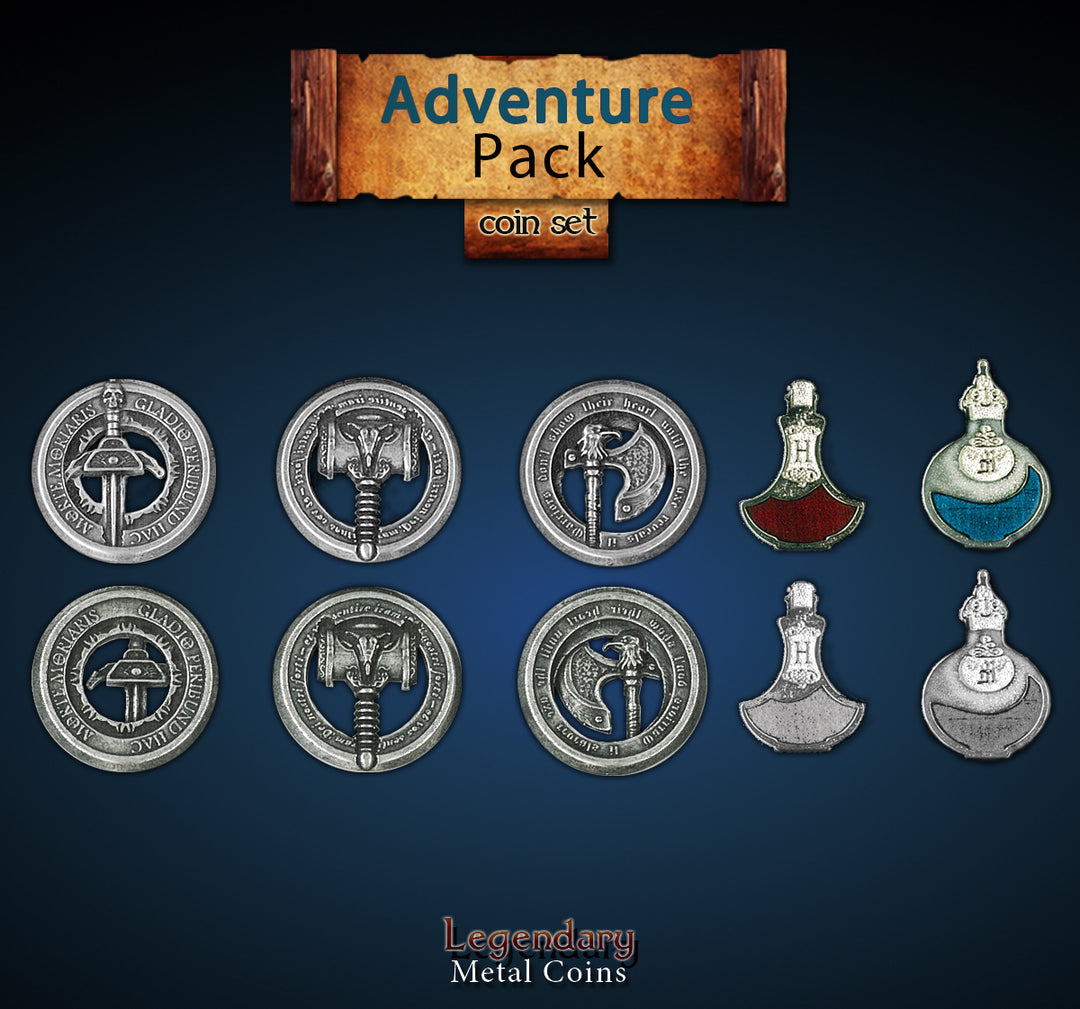 Legendary Metal Coins - Adventure Pack (Drawlab)