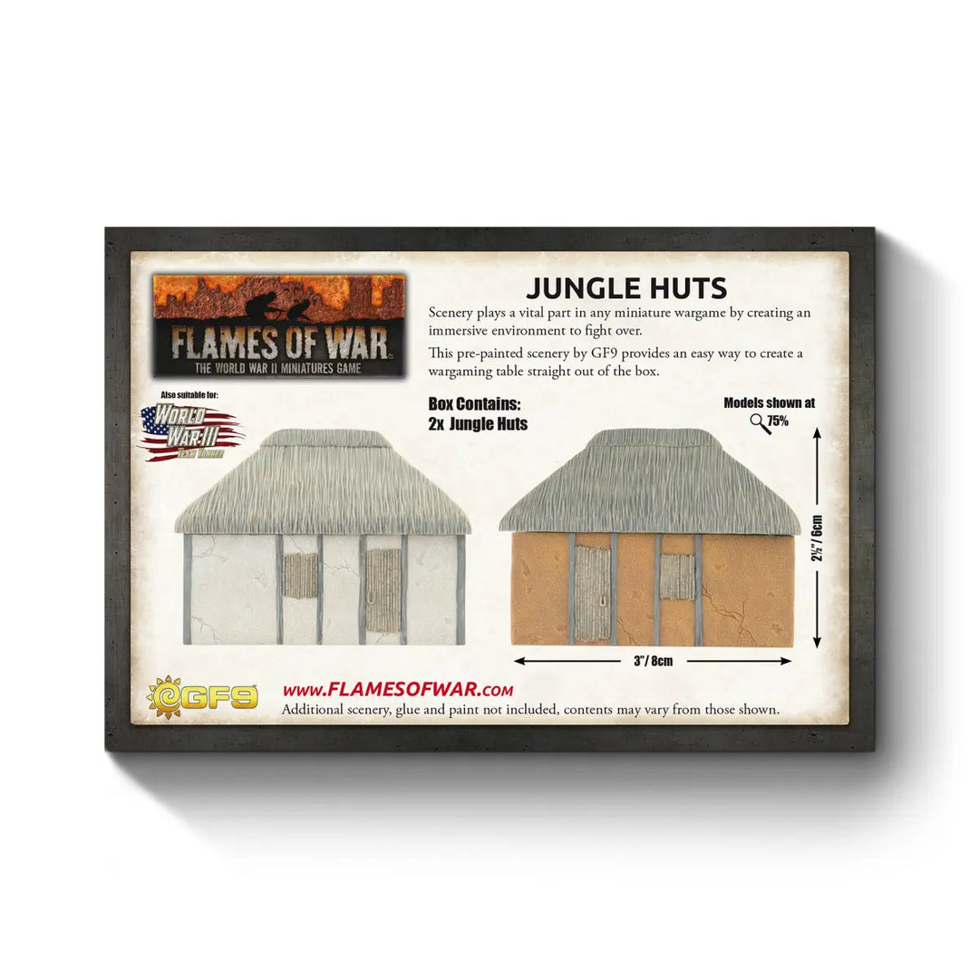 Flames of War: Features - Jungle Huts (x2) (BB258)