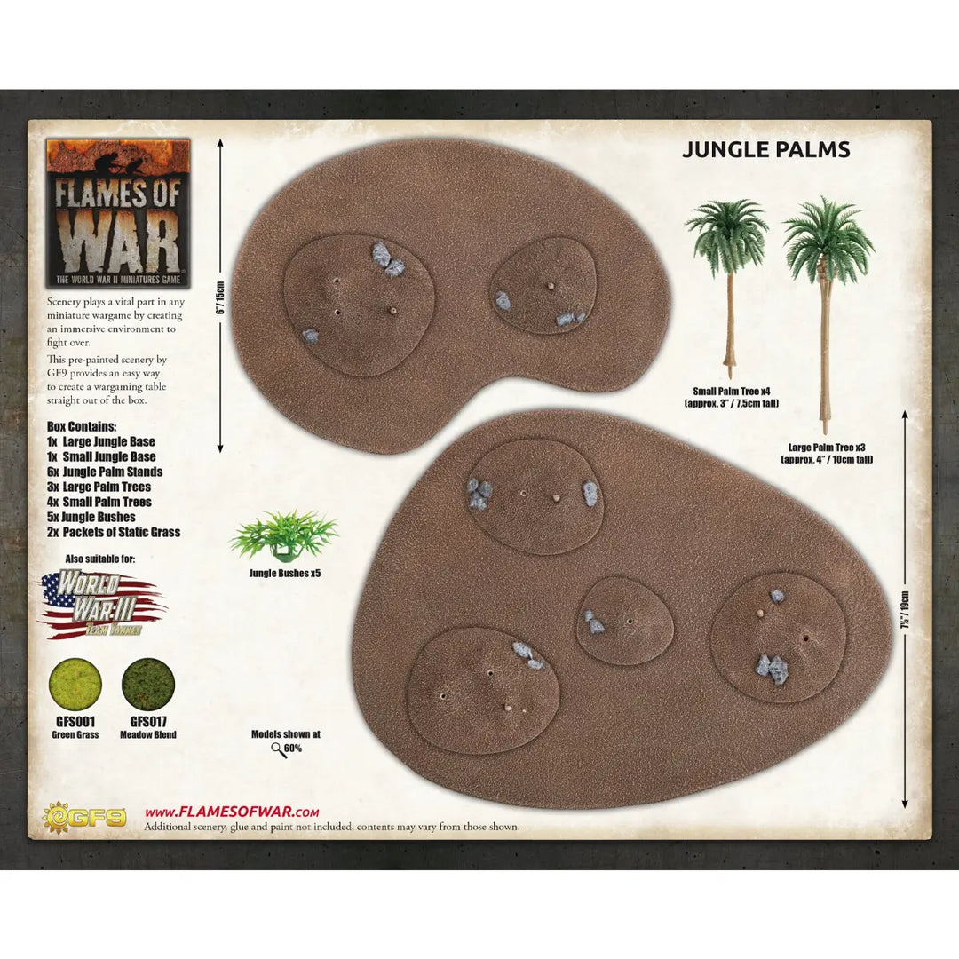 Flames of War: Features - Jungle Palms (x2) (BB256)