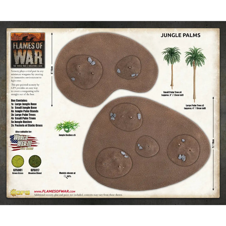 Flames of War: Features - Jungle Palms (x2) (BB256)