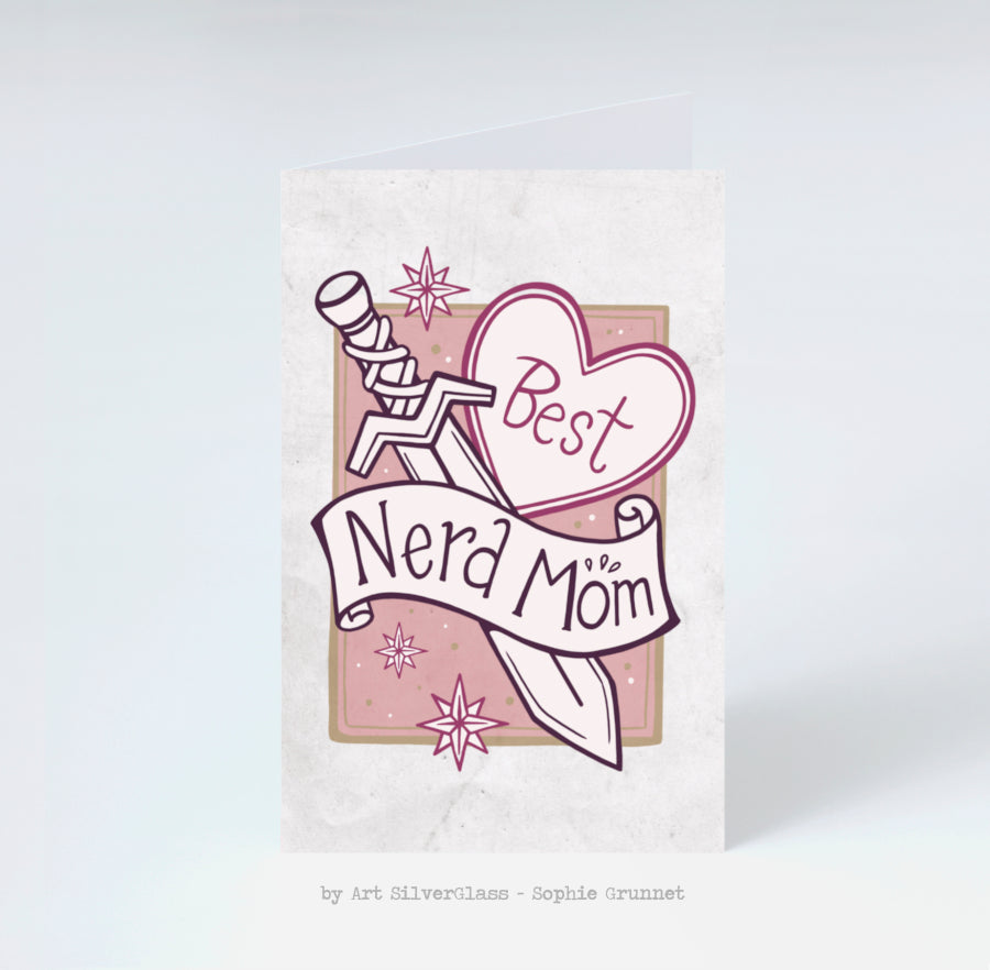Greeting Card: Best Nerd Mom