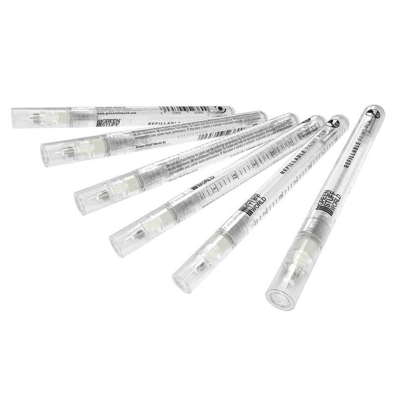 Refillable paint pen 0.5 (pack x6) (Green Stuff World)