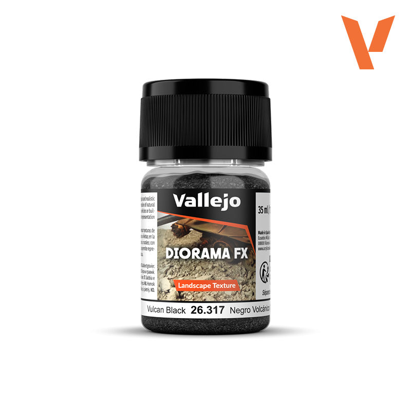 Vallejo Diorama FX: Vulcan Black 0,1-2mm (26.317)
