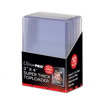 3" x 4" Super Thick 200PT Toploader 10ct (Ultra PRO) (15286)