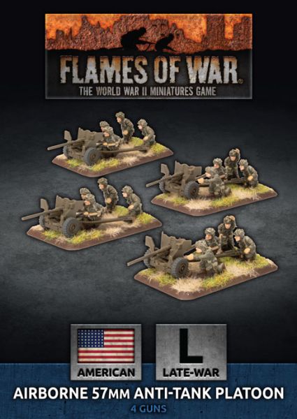 Flames of War: Parachute 57mm Anti-Tank Platoon (x4 Plastic) (UBX67)
