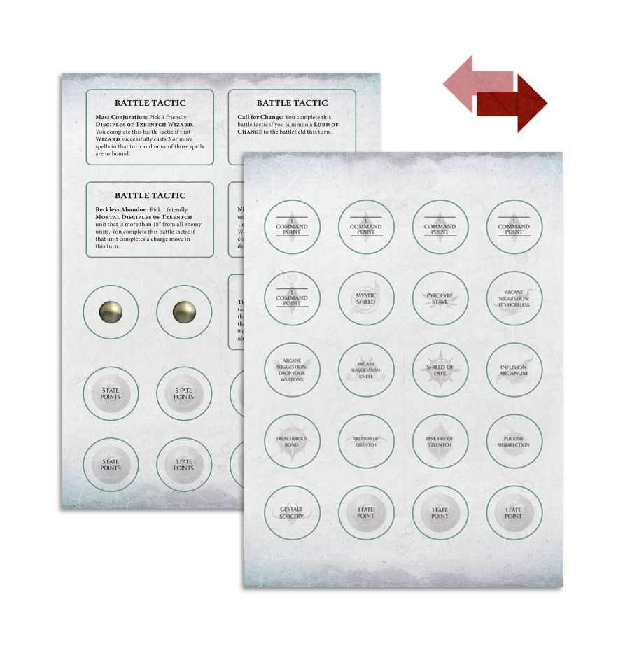 Warhammer Age of Sigmar: Disciples of Tzeentch - Warscroll Cards