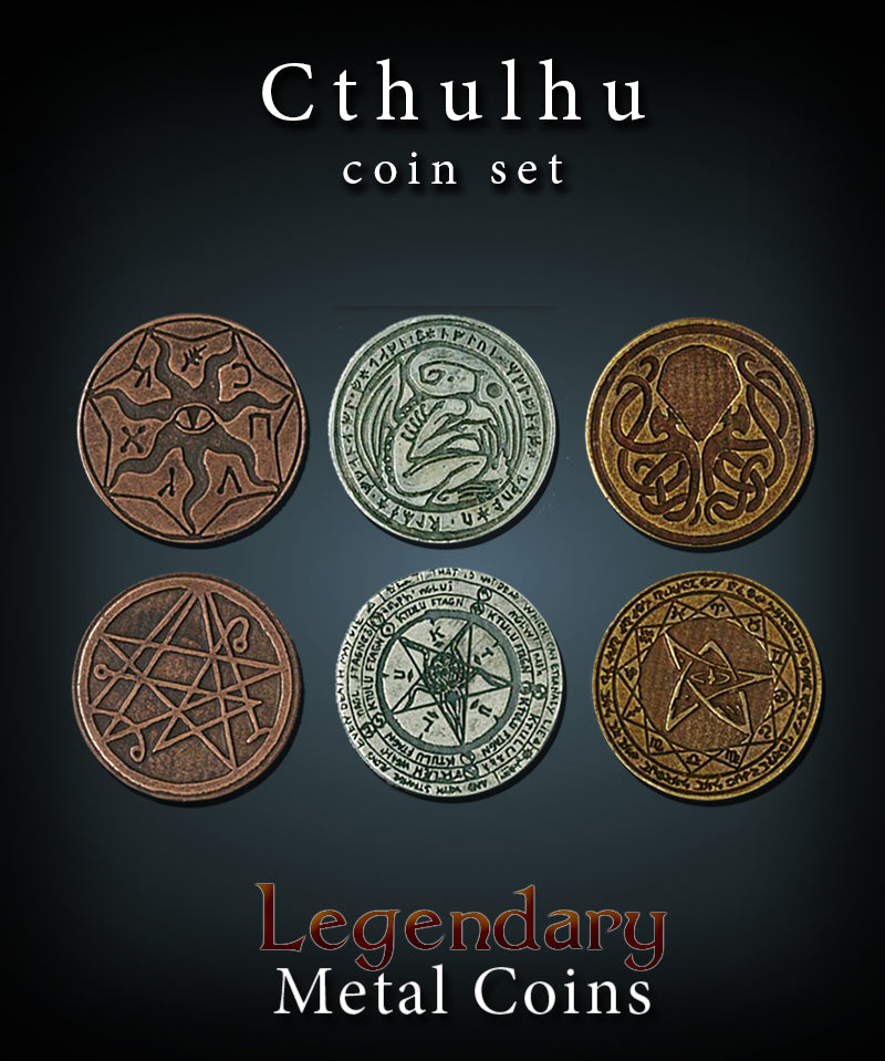 Legendary Metal Coins - Cthulhu Set (Drawlab)
