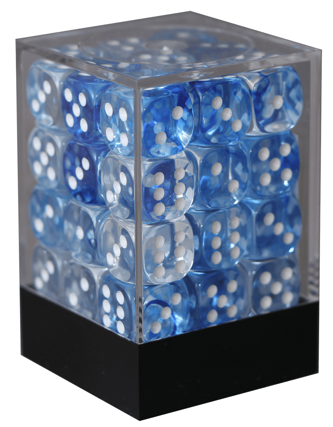 Nebula 12mm D6 mørkeblå m/hvid terninger (Chessex)(27866)