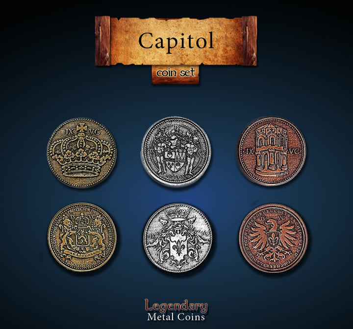Legendary Metal Coins - Capitol Set (Drawlab)