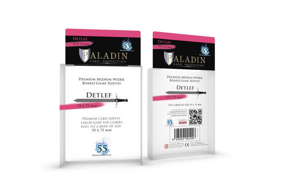 Paladin Sleeves - Detlef (55x75mm)