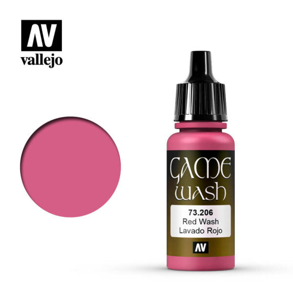 Vallejo Game Color Wash: Red Wash (17ml) (73.206)