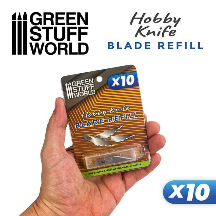 10x Hobby Knife Blade Refill (Green Stuff World)