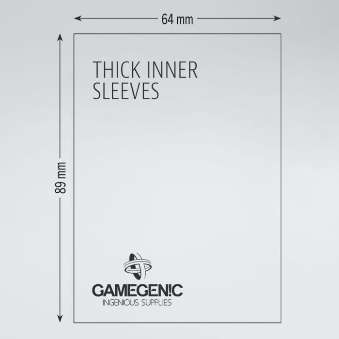 Gamegenic Thick Inner Sleeves (clear) 64x89