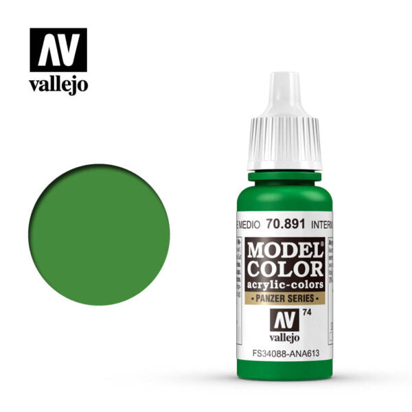 Vallejo Model Color: Intermediate Green (70.891) (86)
